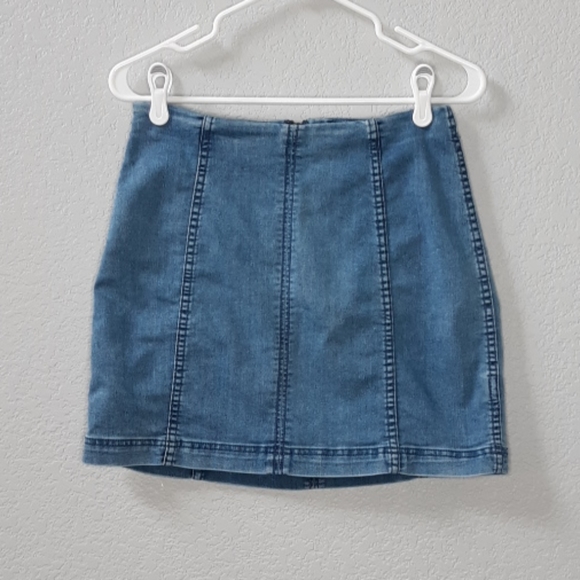 Free People Dresses & Skirts - Free People Modern Femme Lightwash Denim Skirt